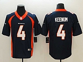 Nike Broncos 4 Case Keenum Navy Vapor Untouchable Limited Jersey,baseball caps,new era cap wholesale,wholesale hats